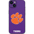 Clemson University Tiger Print Purple iPhone 13 Skin